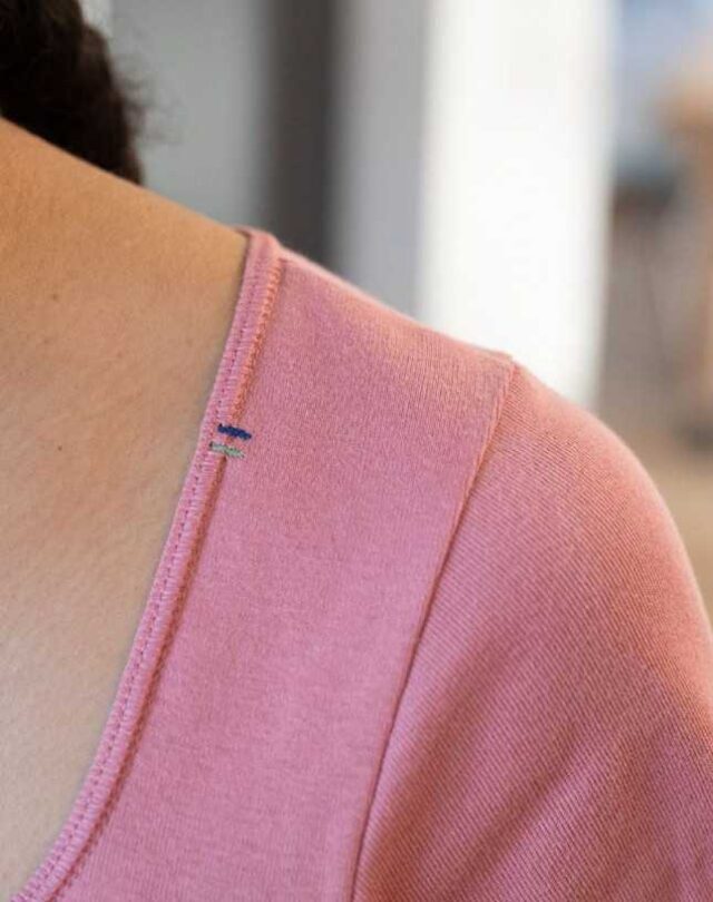 Lemahieu - 2x T-shirts En Coton Bio - Rose + Bleu Océan - Femme  | Made In France | Lemahieu