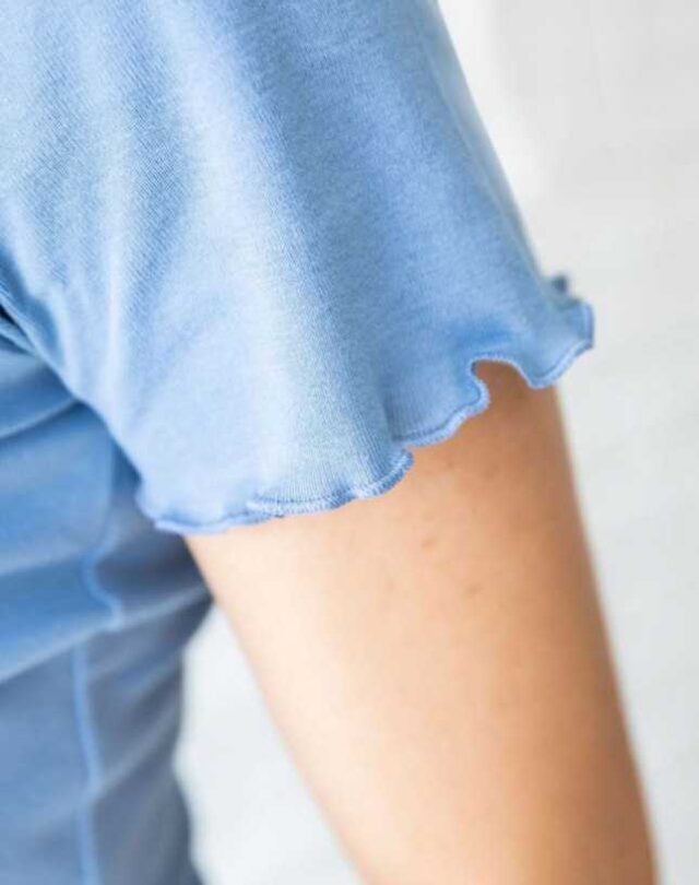 Lemahieu - 2x T-shirts En Coton Bio - Rose + Bleu Océan - Femme  | Made In France | Lemahieu