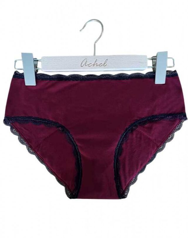 Lemahieu - Shorty Menstruel Grenat  | Made In France | Lemahieu