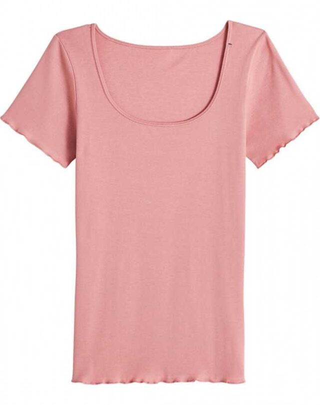 t shirt point de bourdon la flaneuse rose Lemahieu - T-shirt En Coton Bio - Rose - Femme | Made In France | Lemahieu