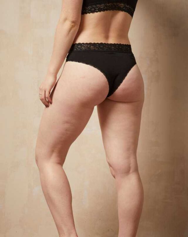 Lemahieu - Tanga Dentelle - Noir  | Made In France | Lemahieu
