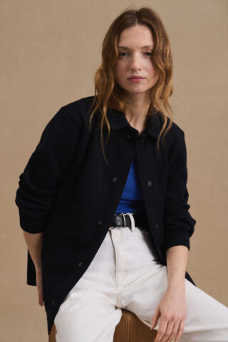Le Minor - Coach jacket bleu marine pour femme