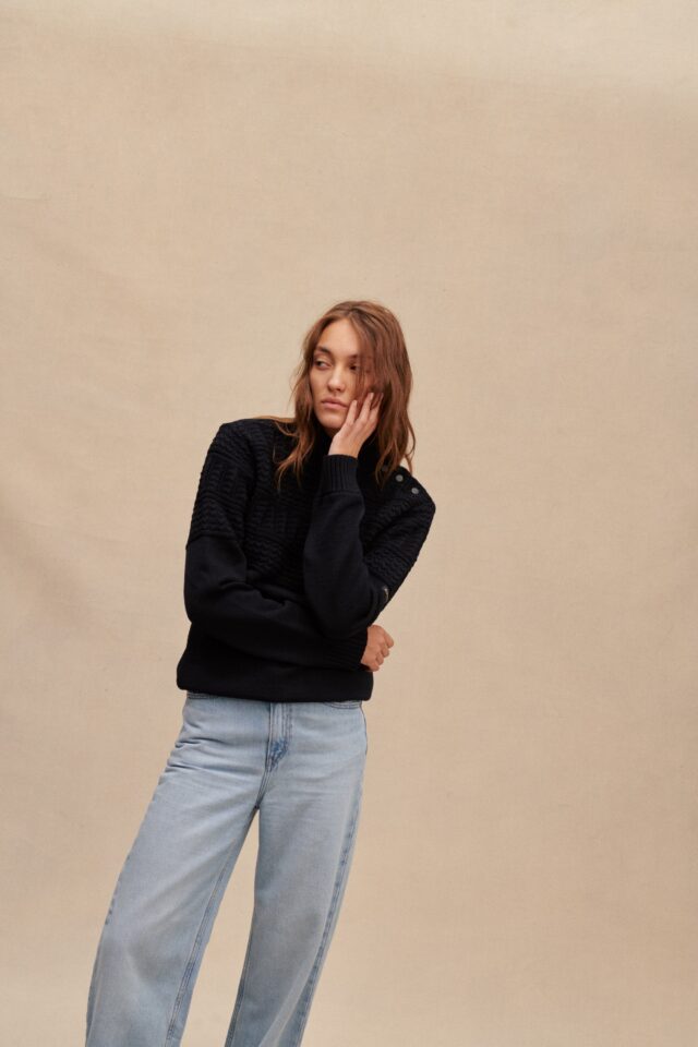 Le Minor - Pull marin pêcheur marine pour femme