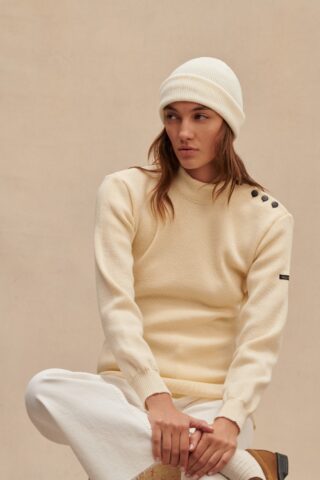 Le Minor - Le véritable bonnet de la Marine nationale beige écume