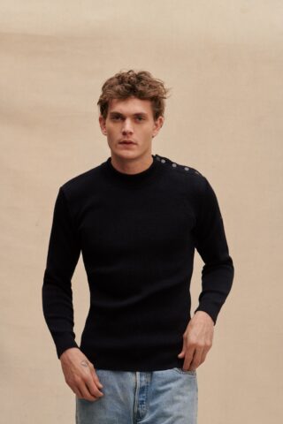 Le Minor - Pull marin bleu marine pour homme