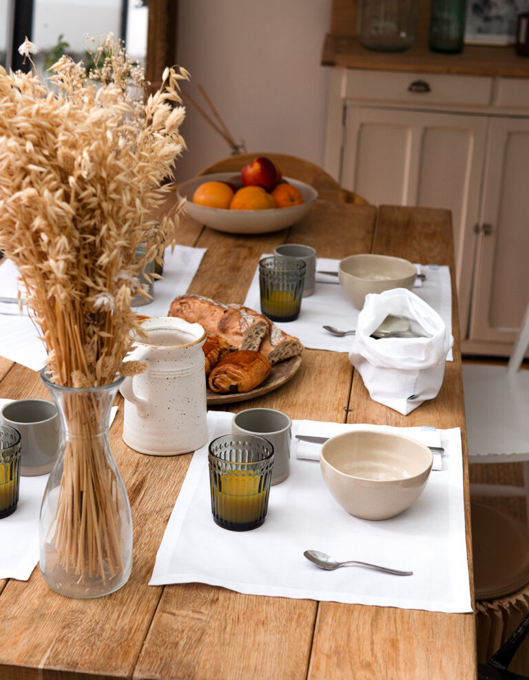 Dejorine Set de table blanc