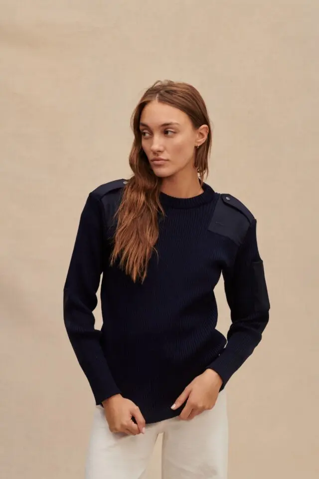 Pull Femme Tricot Fin – Col Rond, Manches Longues – Laine Douce, Couleurs Unies – Automne-hiver Confortable