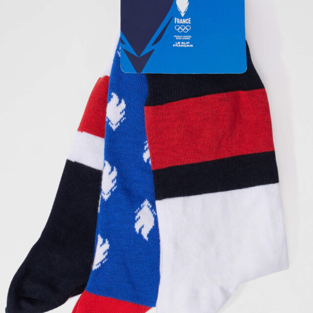 Le Slip Français - Trio de chaussettes mi-hautes en coton - 100% Made in France