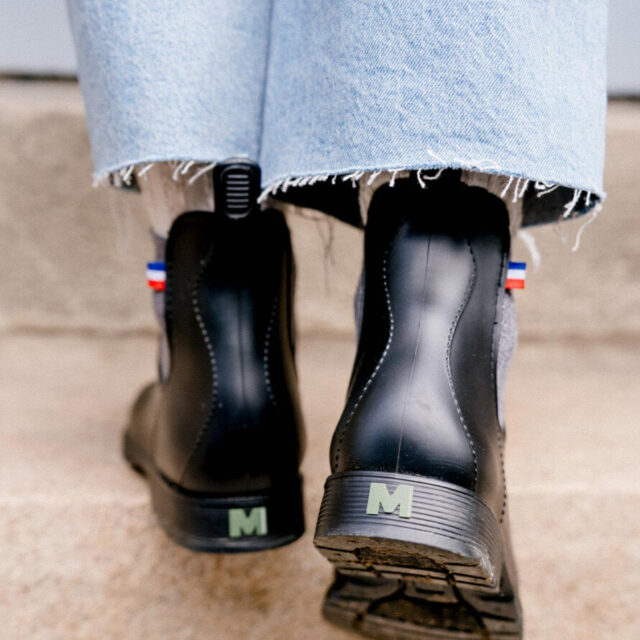 Montlimart - BOOTS MONTPLUIE NOIR ARGENT