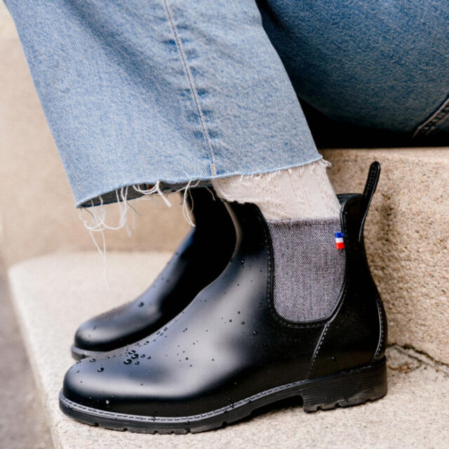 Montlimart - BOOTS MONTPLUIE NOIR ARGENT