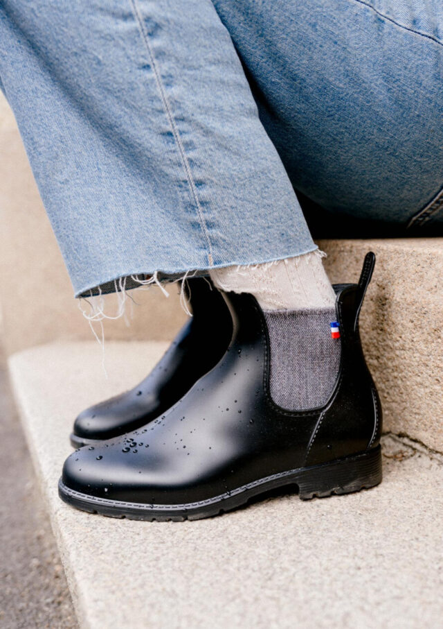 Montlimart - BOOTS MONTPLUIE NOIR ARGENT