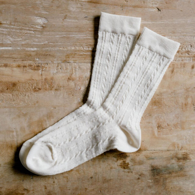 Montlimart - CHAUSSETTES OLIVIA ECRU