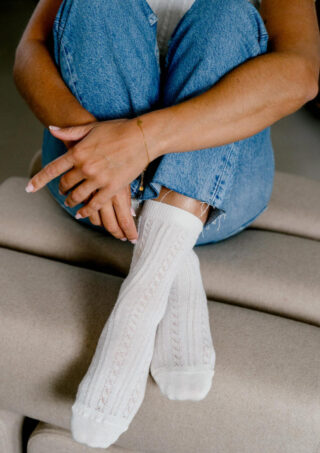 Montlimart - Chaussettes Olivia Ecru