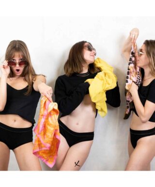 Direct & Culottée - Coffret DECOUVERTE : 1 tanga + 1 culotte Moyen + 1 Shorty Abondant