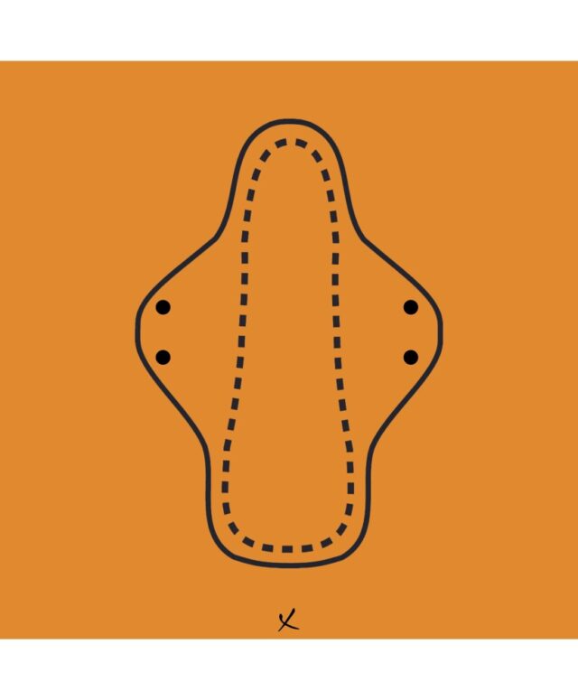 Direct et Culottée - Serviette hygiénique lavable en coton bio - Fabriqué en France