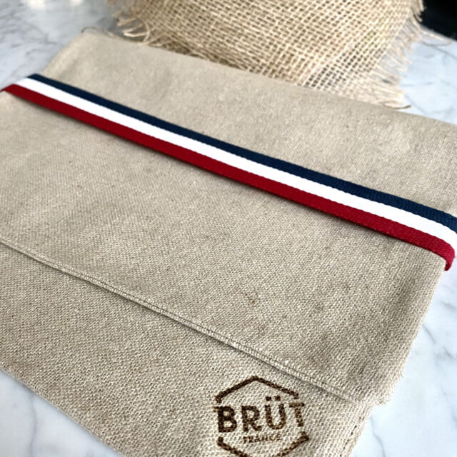 Planches BRÜT - LOT DE 3 TORCHONS lin BBR & Pochette