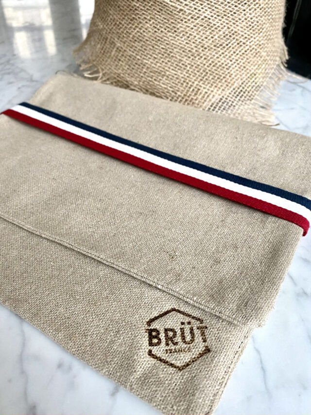 Planches BRÜT - LOT DE 3 TORCHONS lin BBR & Pochette