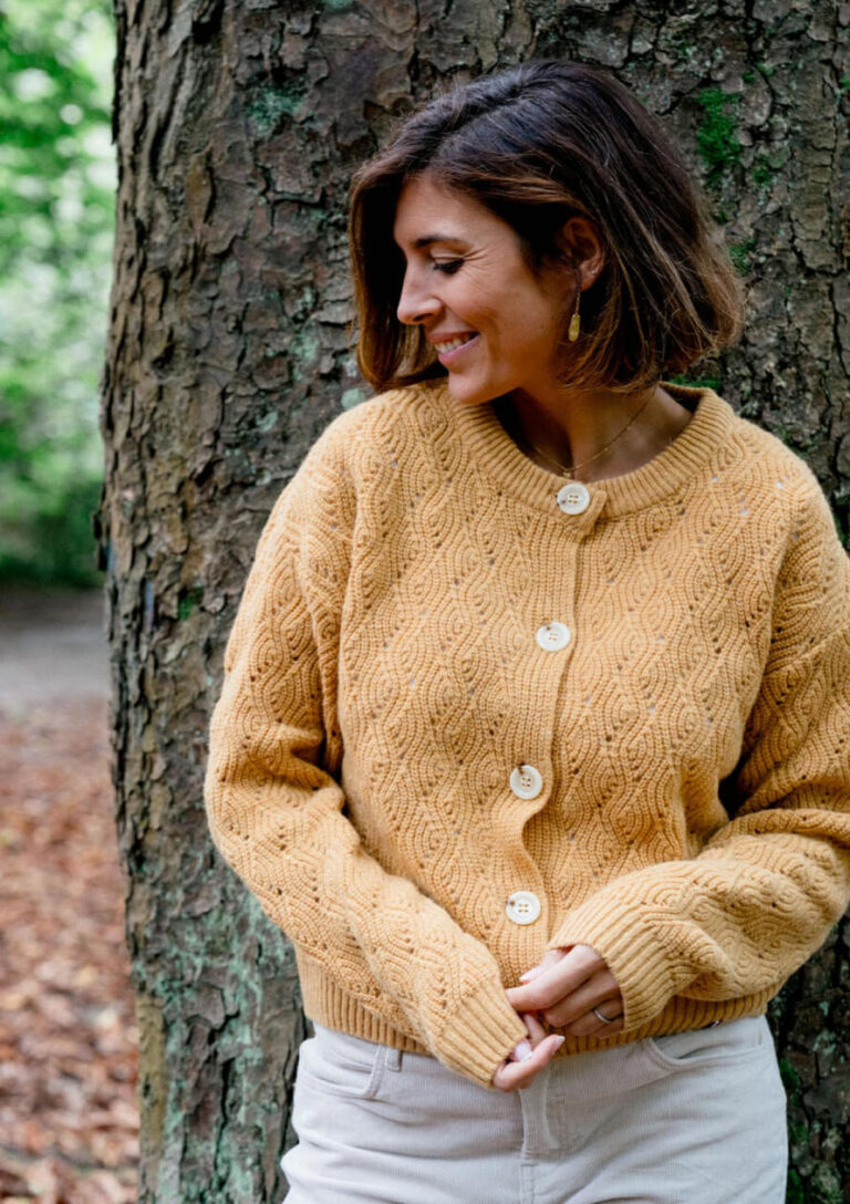 Montlimart - GILET OPALE JAUNE