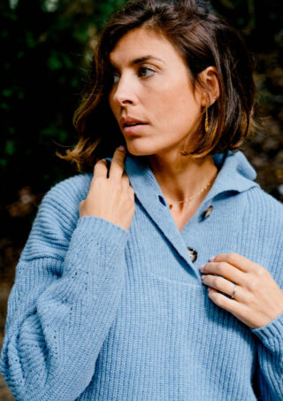 Montlimart - Pull Jade Bleu