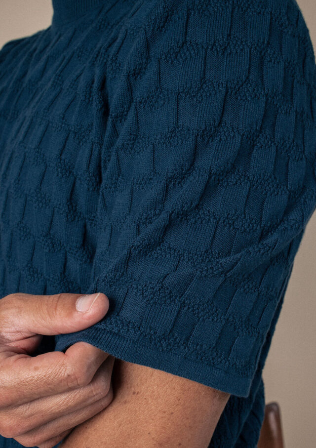 Montlimart - T-SHIRT POLYGONE BLEU