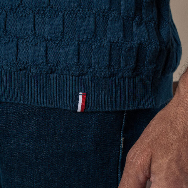 Montlimart - T-SHIRT POLYGONE BLEU