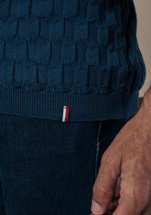 Montlimart - T-SHIRT POLYGONE BLEU