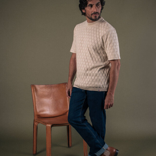 Montlimart - T-SHIRT POLYGONE ECRU