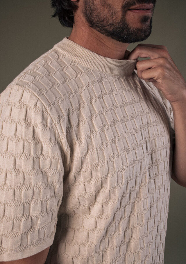 Montlimart - T-SHIRT POLYGONE ECRU