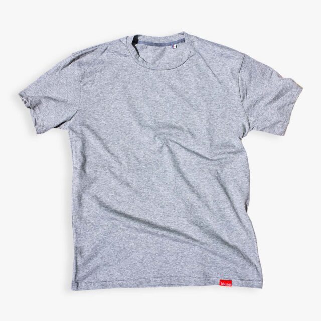 Atelier Velocidade - T-shirt Horizon (Coton) – Gris Chiné / S