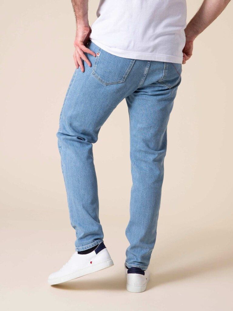 1083 - JEANS 2ND CHOIX AJUSTE 103N DELAVE coton bio superdenim flex indigo clair