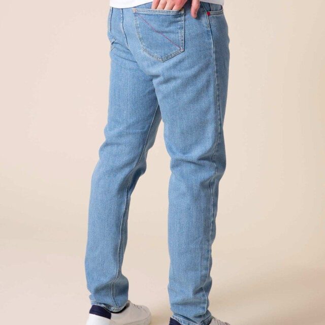 1083 - JEANS AJUSTE 103N DELAVE coton bio superdenim flex indigo clair