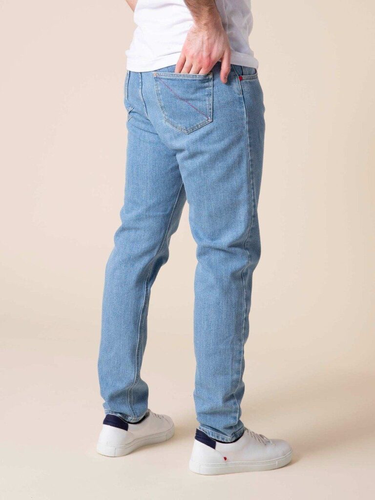 1083 - JEANS 2ND CHOIX AJUSTE 103N DELAVE coton bio superdenim flex indigo clair