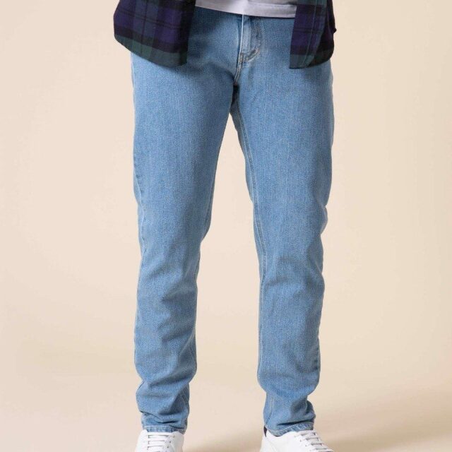 1083 - JEANS 2ND CHOIX AJUSTE 103N DELAVE coton bio superdenim flex indigo clair