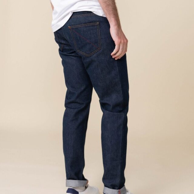1083 - JEANS AJUSTE 103N coton bio superdenim bleu Homme