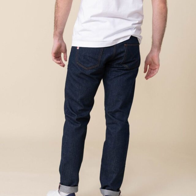 1083 - JEANS AJUSTE 103N coton bio superdenim bleu Homme