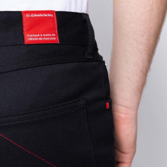 1083 - JEANS AJUSTE 103N LA GENTLE FACTORY coton bio filidenim flex uni noir