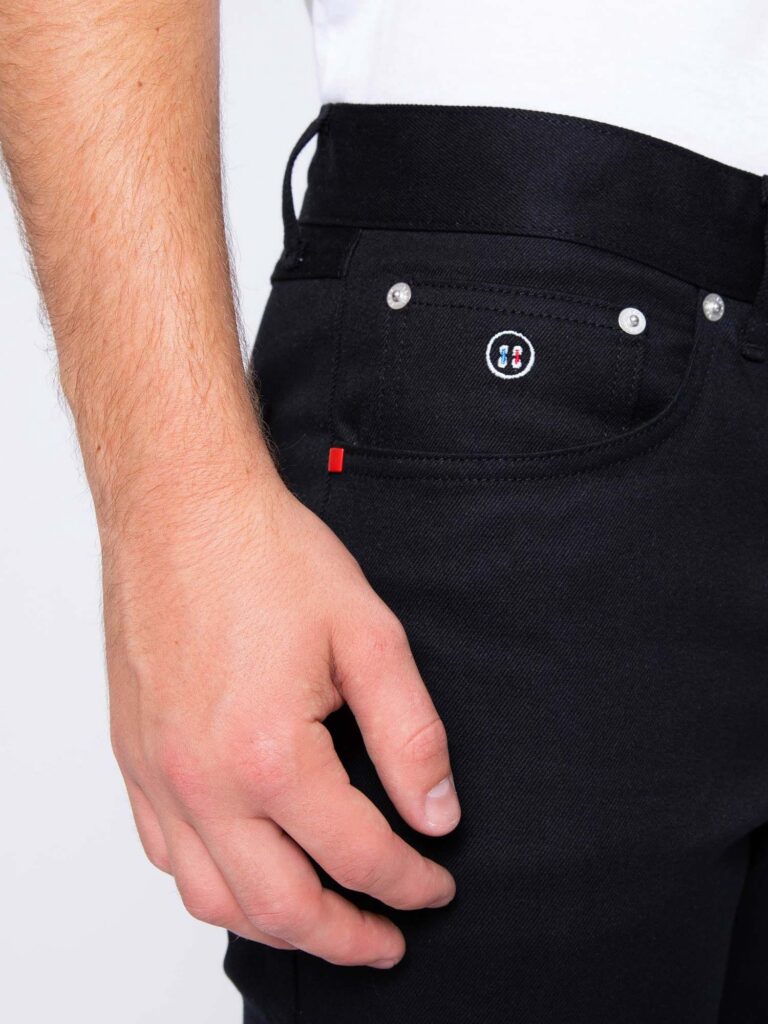 1083 - JEANS AJUSTE 103N LA GENTLE FACTORY coton bio filidenim flex uni noir