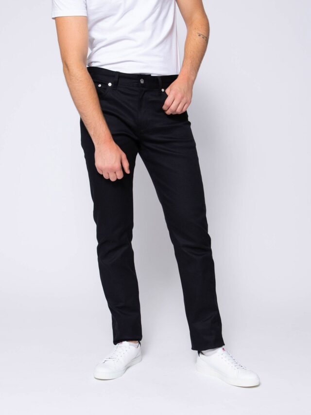 1083 - JEANS AJUSTE 103N LA GENTLE FACTORY coton bio filidenim flex uni noir