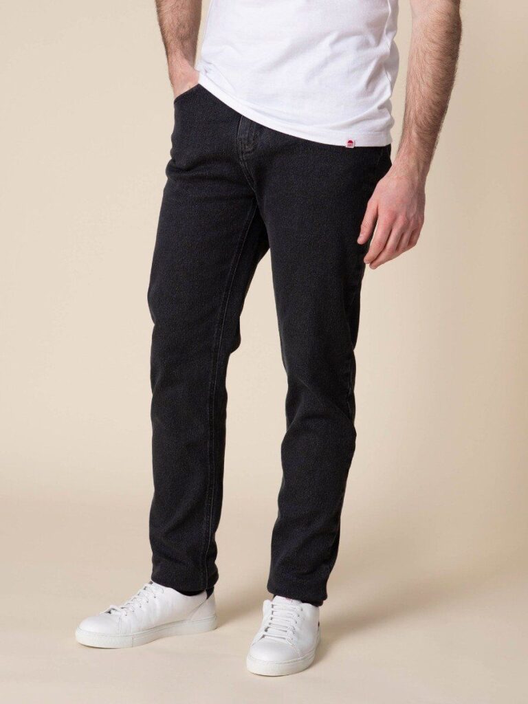 1083 - JEANS AJUSTE 105N DELAVE ATHLETIQUE coton bio superdenim flex noir graphite
