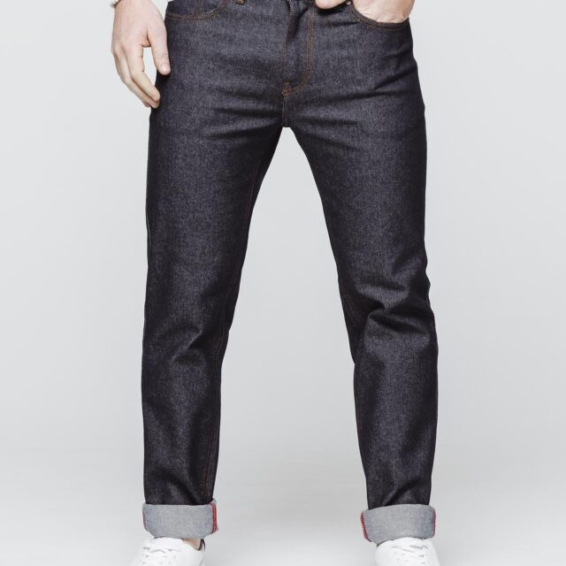 1083 - JEANS GRANDE TAILLE AJUSTE 105N coton bio superdenim flex indigo brut Homme