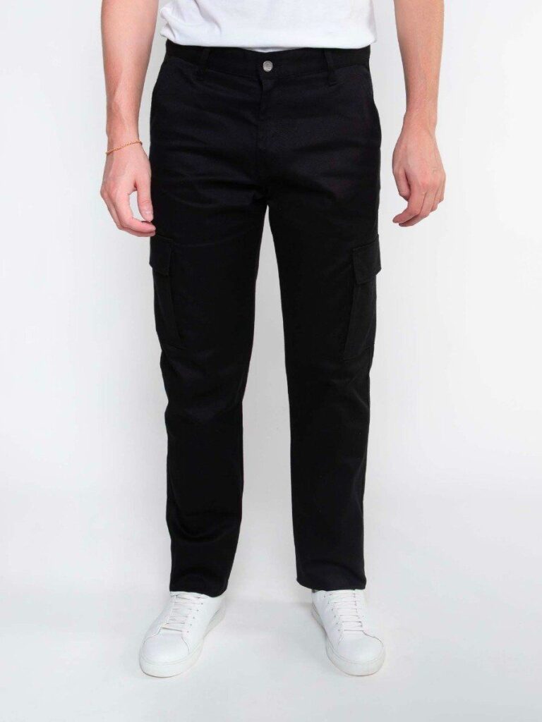 1083 - CARGO DROIT 111N coton bio denimoriginal uni noir Homme