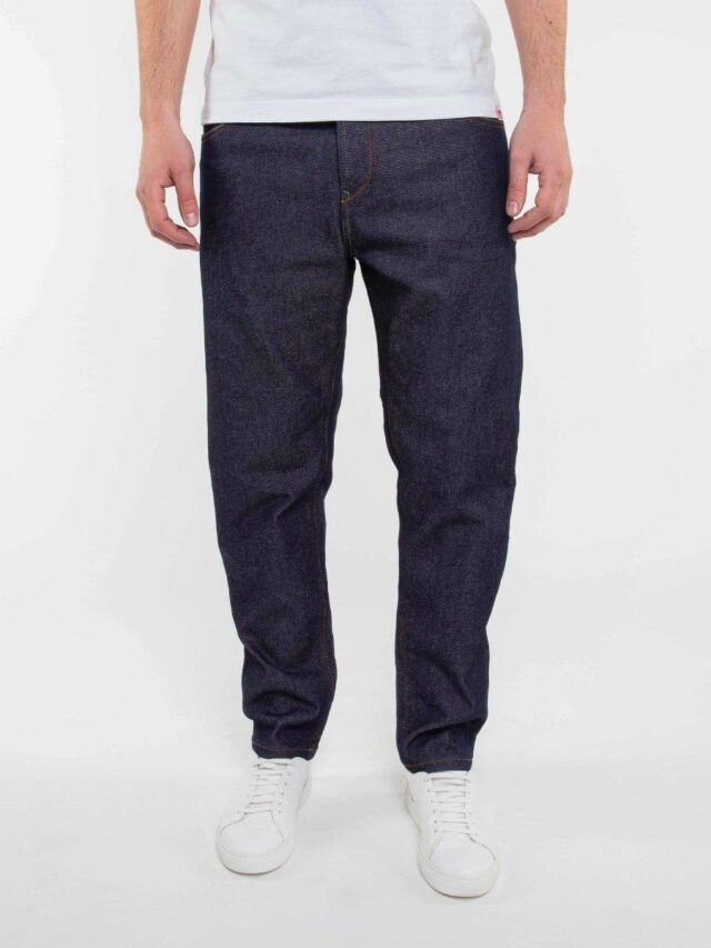 1083 - JEANS TAPERED 116N CONIQUE coton bio superdenimflex indigo brut