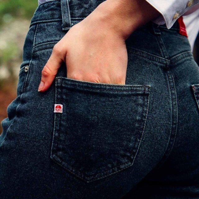 1083 - JEANS AJUSTE 203N DELAVE noir graphite superdenim flex coton bio