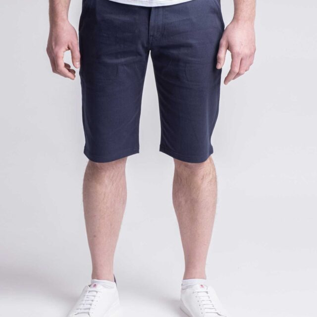 1083 - BERMUDA CHINO AJUSTE 169N coton bio filidenim flex uni bleu marine
