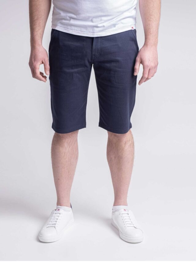 1083 - BERMUDA CHINO AJUSTE 169N coton bio filidenim flex uni bleu marine