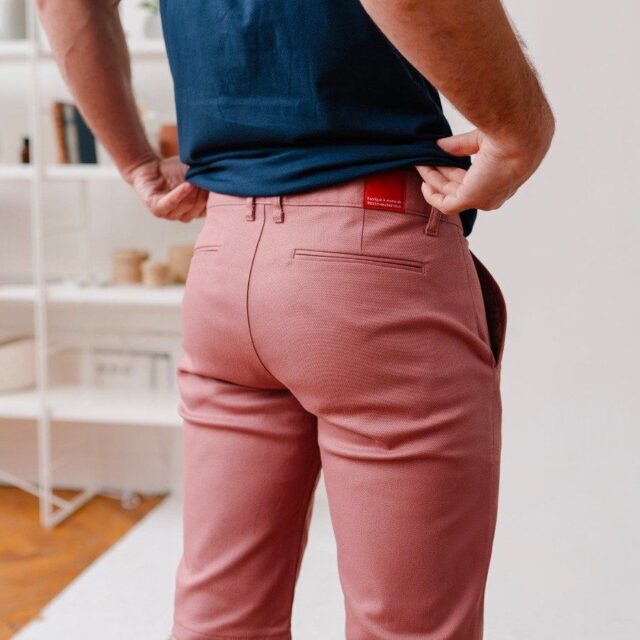 1083 - BERMUDA CHINO AJUSTE 169N coton bio filidenim flex uni rose quartz