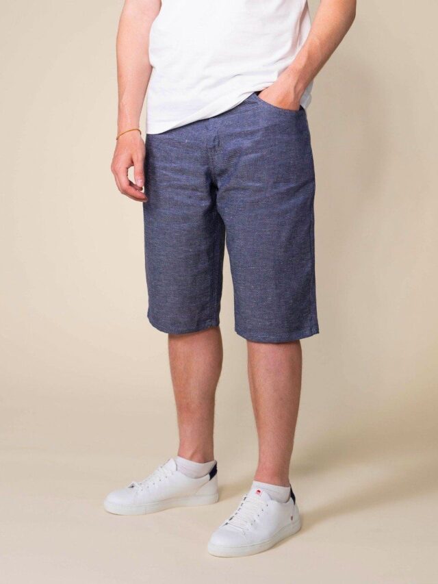 1083 - SHORT LIN DROIT 171N denimoriginal bleu Homme