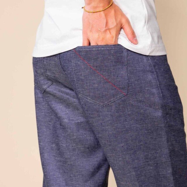 1083 - SHORT LIN DROIT 171N denimoriginal bleu Homme