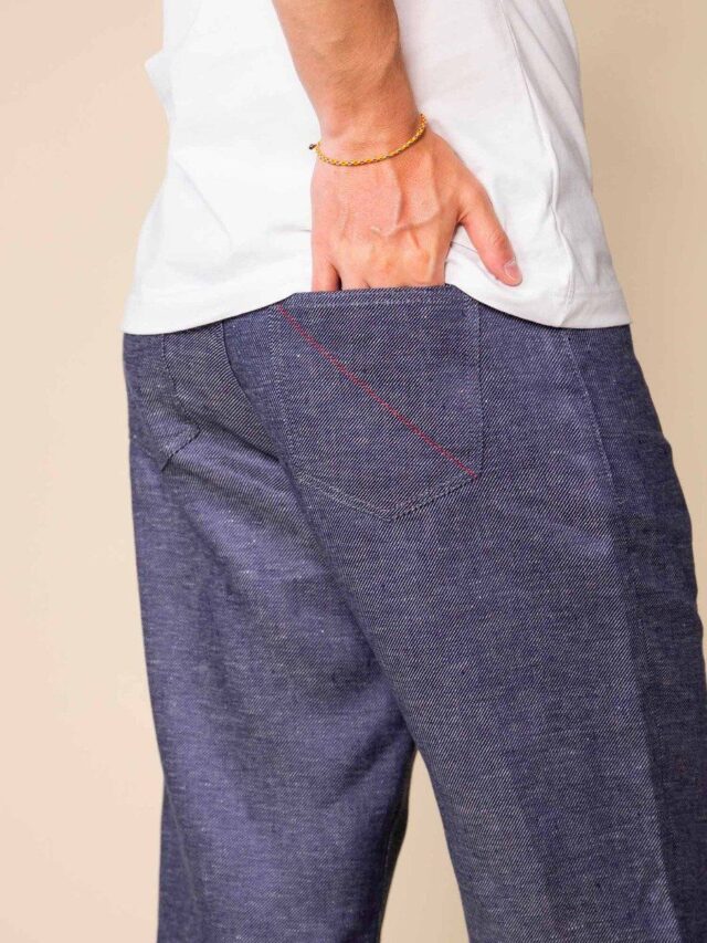 1083 - SHORT LIN DROIT 171N denimoriginal bleu Homme