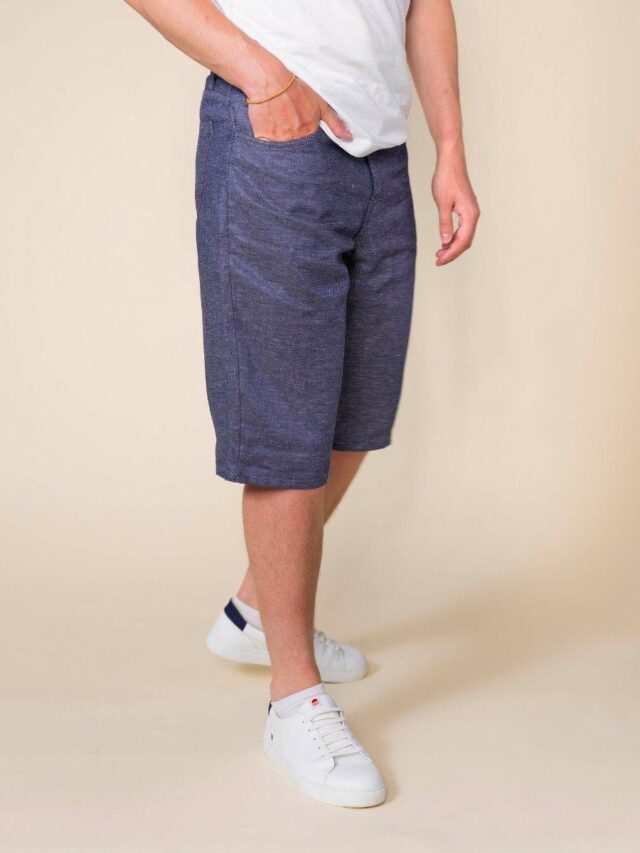 1083 - SHORT LIN DROIT 171N denimoriginal bleu Homme